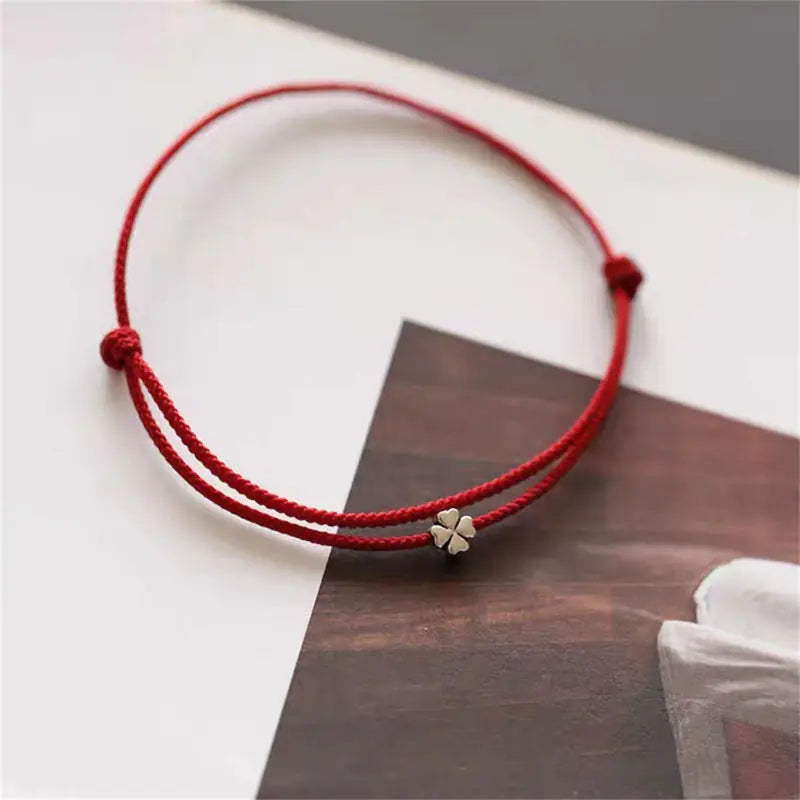 Clover Simple Woven Hand Rope Bracelet