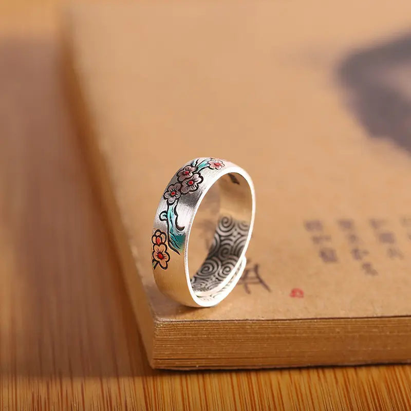 Silver Plum Ring